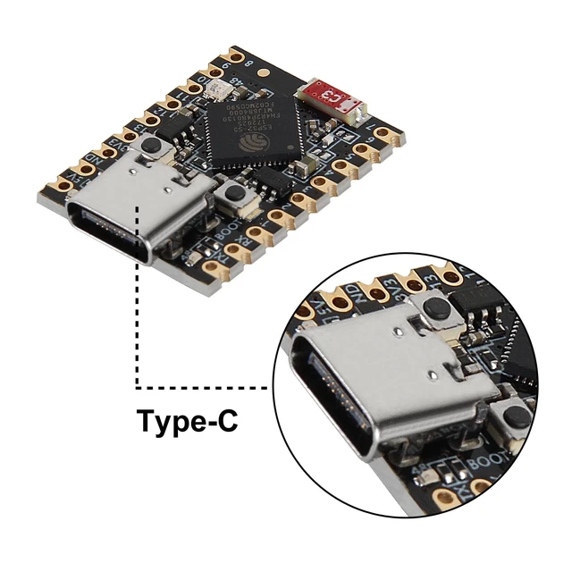 Alt view image 4 of 5 - 10Pcs ESP32 S3 Mini Development Board ESP32-S3 with WiFi Bluetooth Dual-Core Processor Compact ESP32 Dev Board for IoT Projects