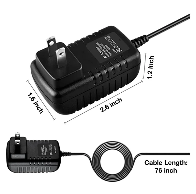 Alt view image 3 of 4 - Onerbl 13.5V AC-DC Adapter Replacement for Sharper Image 1017174 1017458 17577 11.1V Li-ion Battery 120W Cordless Handheld Vacuum Charging Dock E-TEK ZD012M135100US 1A Power Supply Cord Charger PSU