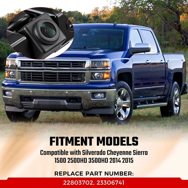 Alt view image 4 of 5 - Backup Camera Fit for Silverado Cheyenne 2014 2015, Sierra 1500 2500/3500HD