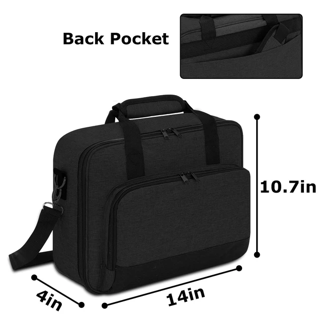 Alt view image 5 of 5 - Projector Carrying Case, Projector Bag with Accessories Storage Pockets