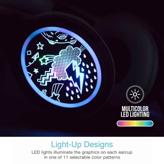 Alt view image 3 of 5 - MEE audio KidJamz KJ65U Over-Ear USB-C Kids Headphones with Mic (Black)