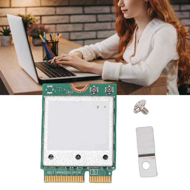 Alt view image 3 of 5 - LAISANIM QCNCM865 WiFi 7 Wireless Network Card, M.2 Interface 5.8Gbps Triple Band 2.4GHz 5GHz 6GHz with Support 4K QAM, 11 PC Laptops