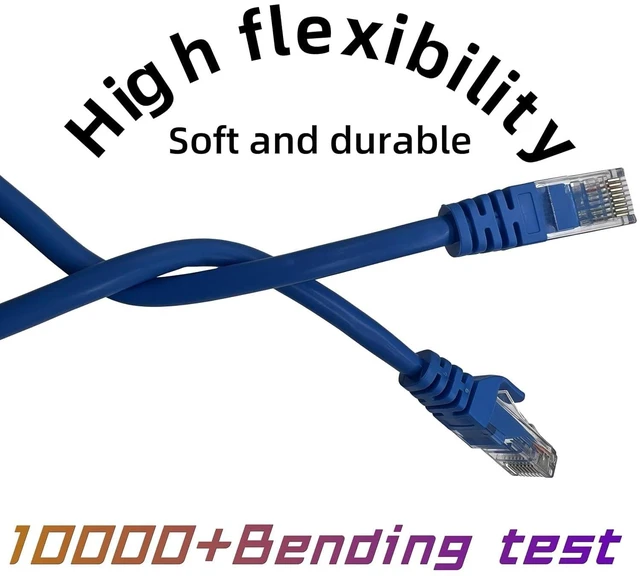 Alt view image 3 of 5 - LETONDA Cables CAT6 Plenum Cable, Blue, 1000 FT, EIA/TIA Certified, RoHS Compliant