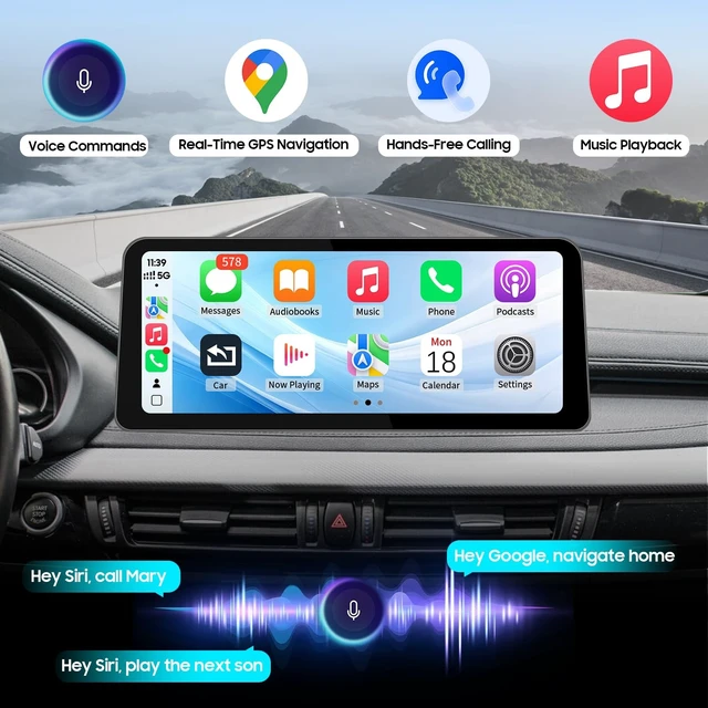 Alt view image 5 of 5 - 12.3Inch Ultra-Narrow Touchscreen Wireless CarPlay Android Auto for BMW X5 X6 Series F15 F16 F85 F86 (2014-2016) with NBT System, Linux HD Multimedia, OEM System, MirrorLink, Car Radio Receiv