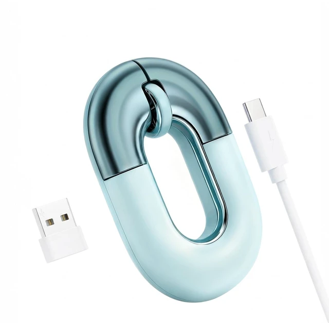 Main image of FOPATO Bluetooth Mouse for Laptop Donut Green Wireless Mouse, Rechargeable