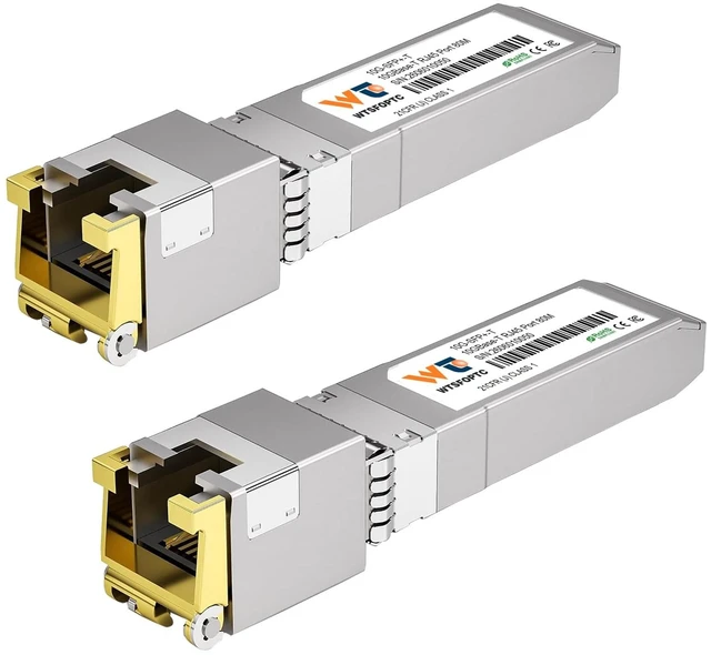 Main image of 80 Meter 10G SFP+ to RJ45 Module 2 Pack, 10GBase-T Copper Transceiver
