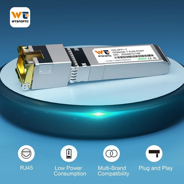 Alt view image 4 of 5 - 80 Meter 10G SFP+ to RJ45 Module 2 Pack, 10GBase-T Copper Transceiver