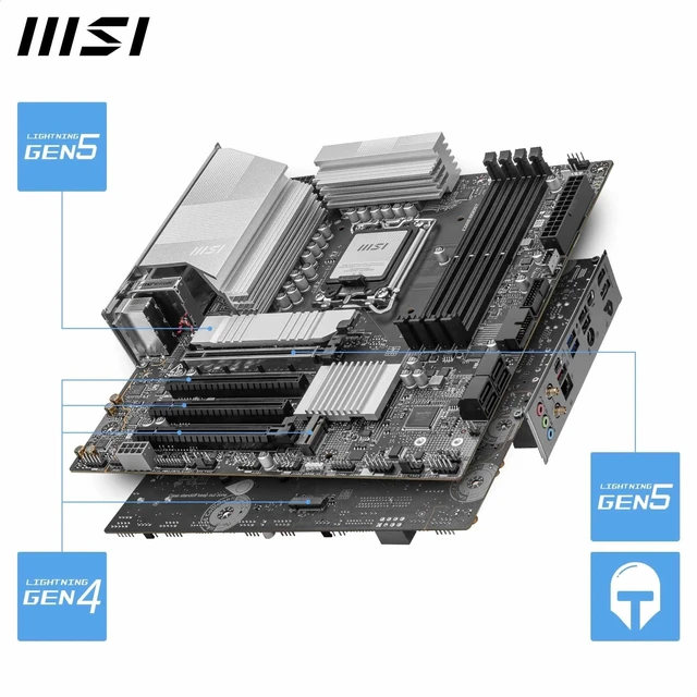 Alt view image 5 of 5 - MSI PRO B860M-A WIFI