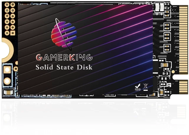Main image of GAMERKING 1TB M.2 2242 NVMe SSD PCIe Gen3.0 x4 3D NAND TLC High Performance Internal Solid State Drive M Key 42mm, Compatible with Desktop Laptop Ultrabook Tablet