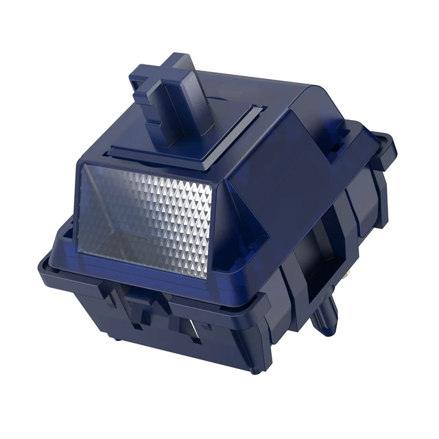 Alt view image 2 of 5 - DUROCK Blue Lotus Switch, High Precision T1 Tactile Switches 65g Long Spring Pre-Lubed RGB Heavy Tactile Keyboard Switches (DUROCK Blue Lotus, 110pcs)