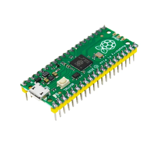 Alt view image 3 of 5 - 2Pcs Raspberry Pi Pico RP2040 Microcontroller Board with GPIO Headers