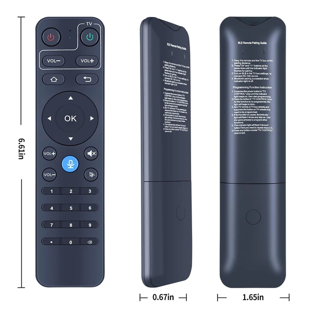 Alt view image 3 of 5 - Voice Replacement Remote for StreamX X1 Pro Android TV Box
