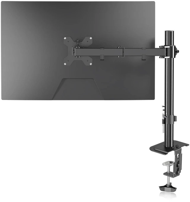 Main image of suptek Single LED LCD Monitor Desk Mount Heavy Duty Fully Adjustable Monitor Stand for 1 / One Screen up to 27 inch