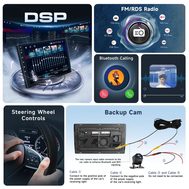Alt view image 3 of 5 - Driauto 9 8 Core 6G+128G Android Stereo for Chevrolet Camaro 2008-2015