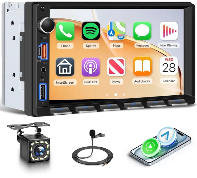 Main image of KYNNT Double Din Car Radio Stereo, 7 inch Touch Screen Radio