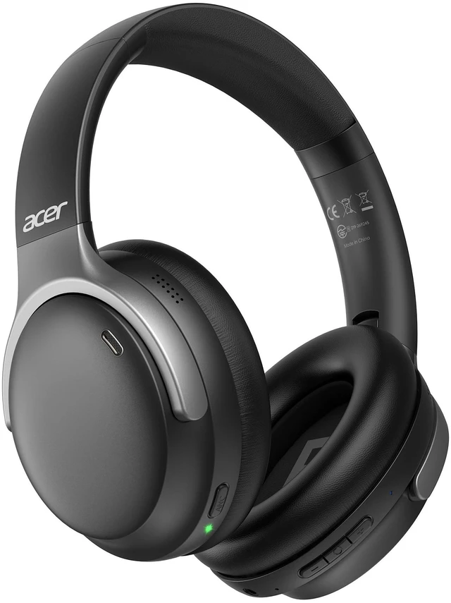 Main image of Acer Active Noise Cancelling Headphones,Wireless Bluetooth Over-Ear,Black