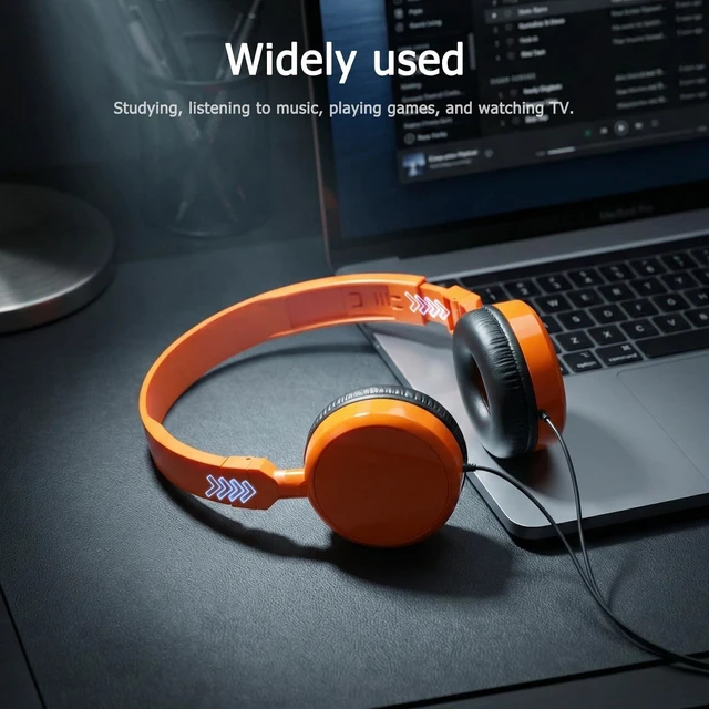 Alt view image 4 of 5 - Keewonda 8-Pack Bulk Classroom Headphones 85dB Volume Limited 3.5mm Jack School Headsets for Students Adults