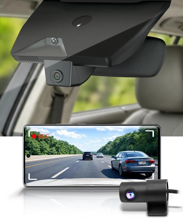 Main image of Fitcamx Front 4K+Rear 1080P Dash Cam Adapts for Hyundai Sonata 2024 2026 (Part No#L1600), OEM Factory Look, 2 Channel HD Video, WiFi & APP, Loop Recording, Gravity Sensor, Easy to Set, 128GB Card