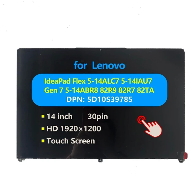 Main image of 5D10S39785 Replacement Laptop for Lenovo IdeaPad Flex 5 14IAU7 Touch Screen Digitizer Assembly LCD Display Module with Bezel