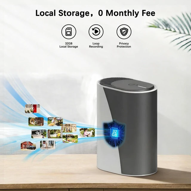 Alt view image 5 of 5 - Leibuu 4K Solar Security Cameras Wireless Outdoor with Dual Lens, 2 Cam Kit, No Subscription Fee, Home Security System with Color Night Vision, Auto Tracking, Motion Detection