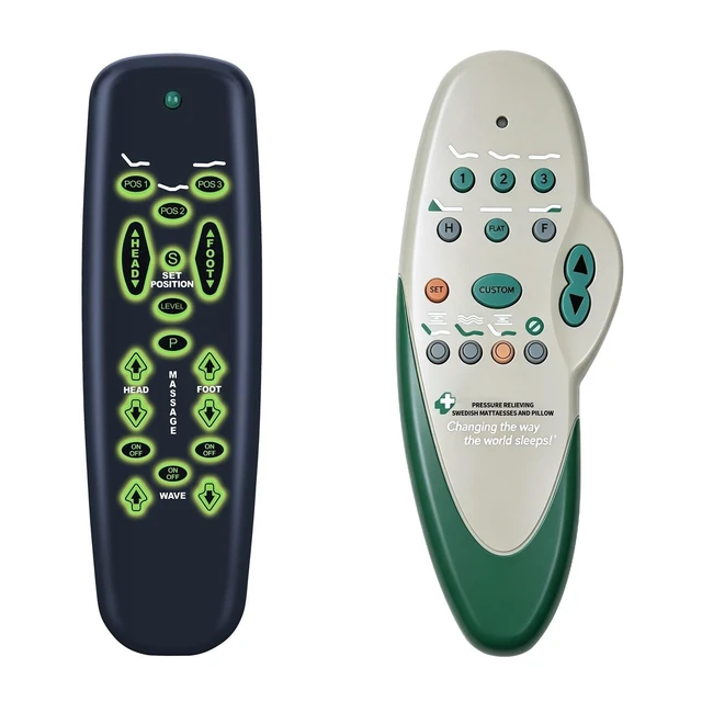 Main image of FQOUG Ergo Raven Replacement Remote Control for Tempurpedic Adjustable Bed (New 2020 Black Version - See Pics)
