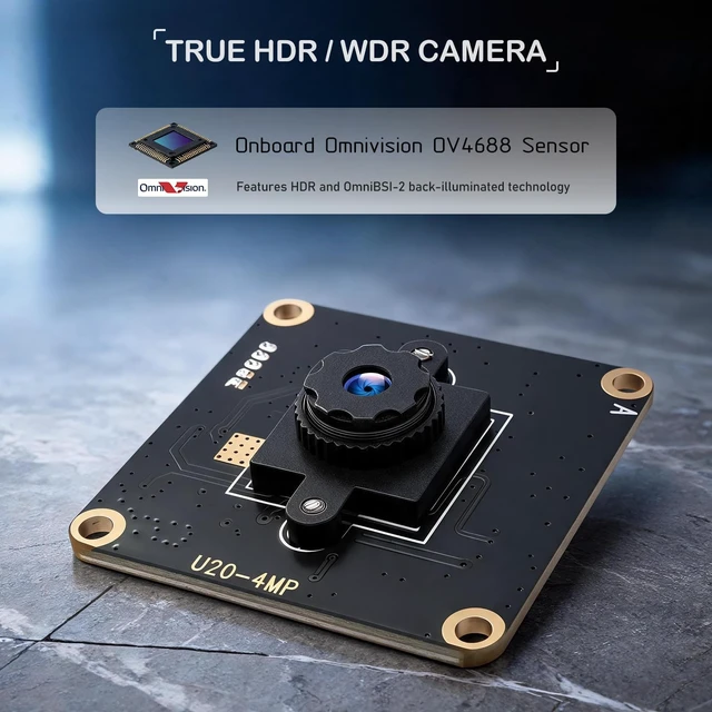 Alt view image 2 of 5 - innomaker 4MP USB HDR Camera, Up to 4MP@30FPS 2K@60FPS 1080P@60FPS, Plug&Play for PC, Raspberry Pi, Jetson Nano, SBCs. Support Windows, Linux, Android, Mac OS.