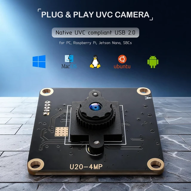 Alt view image 3 of 5 - innomaker 4MP USB HDR Camera, Up to 4MP@30FPS 2K@60FPS 1080P@60FPS, Plug&Play for PC, Raspberry Pi, Jetson Nano, SBCs. Support Windows, Linux, Android, Mac OS.