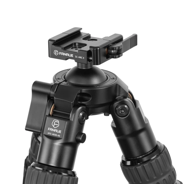 Alt view image 2 of 5 - FANAUE Carbon Fiber Tripod for Hunting,360 Degree BallHead,with Arca Swiss Quick Release Plateand Hands-Free Operation for Hunting, Shooting, and Outdoors - HTC-4030-45