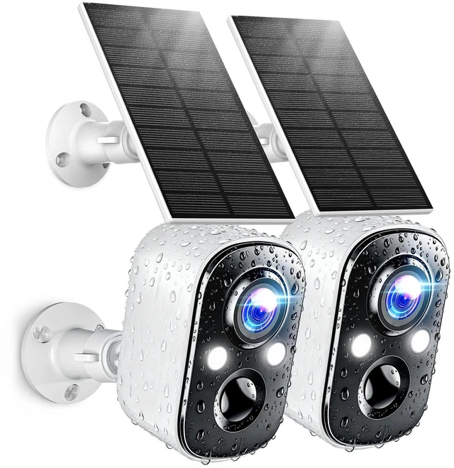 Main image of Techage 2K Solar Security Cameras Wireless Outdoor with AI Motion Detection