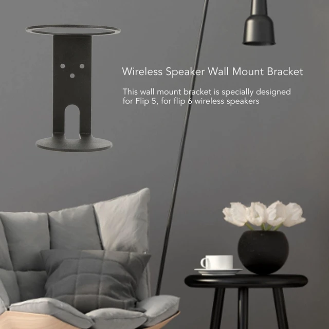 Alt view image 3 of 5 - ASHATA Metal Wall Mount Bracket Flip 5 and Flip 6 Speaker, Portable, for Home, Office, Garage, Patio, Car, RV, Boat