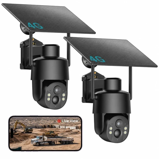 Main image of Tefrio No WiFi Security Camera, 4G LTE Cellular Signal, 4MP 360 Live View