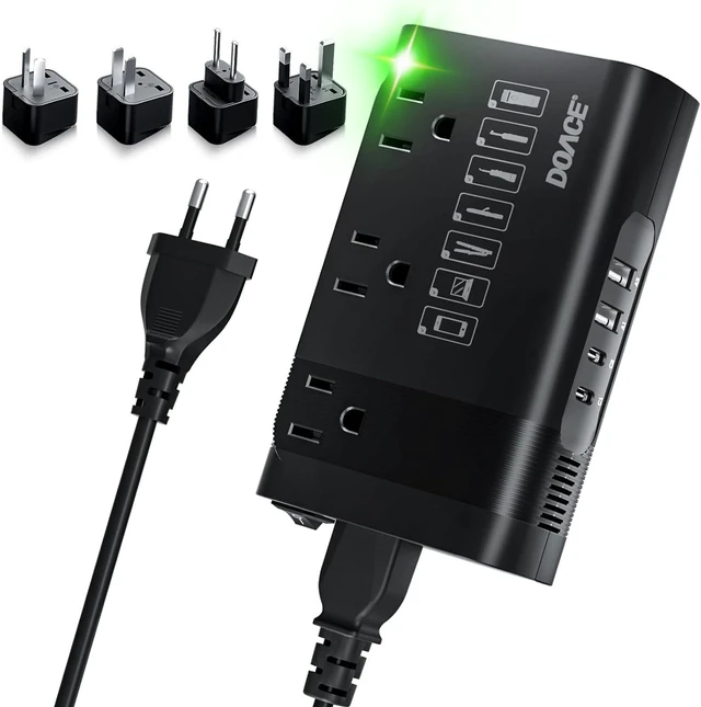 Main image of DOACE 350W Voltage Converter US to Europe for Hair Straighteners