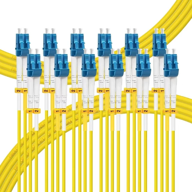 Main image of FLYPROFiber- LC to LC Single Mode Fiber Patch Cable OS2 20M/66ft 6 Pack