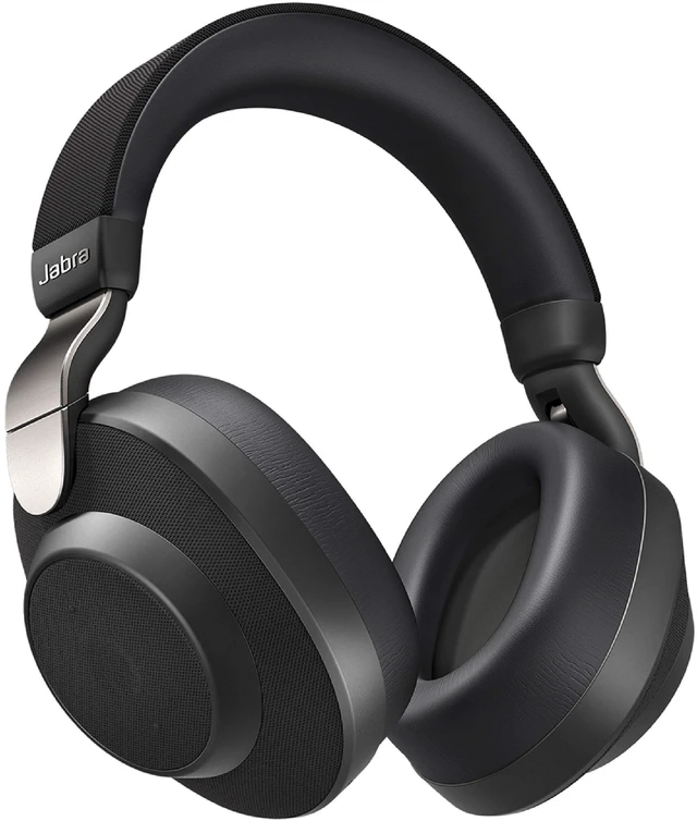 Main image of Jabra Elite 85h Titanium Black Bluetooth Noise-Canceling Headphones, Over-Ear, 36-Hour Battery Life, Water Resistant, ANC, SmartSound, Fast Charging