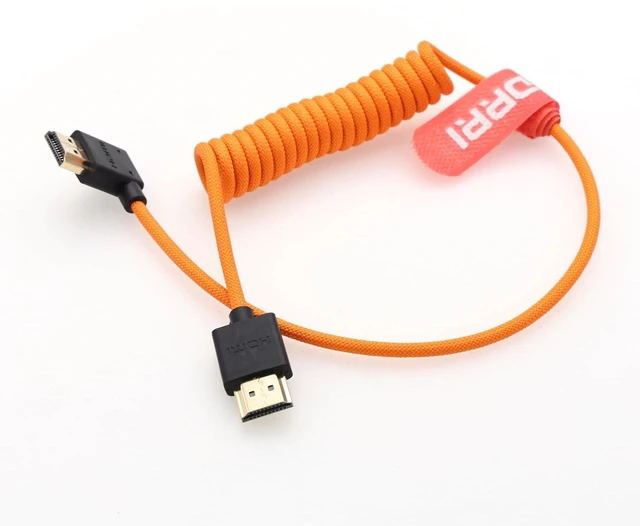 Main image of DRRI 8K 60Hz 4K 120Hz HDMI to Right Angle HDMI Cable for Sony FX30 FX6 A7siii BMPC4K 6K Hollyland Mars 400 Atomos Ninja Monitor