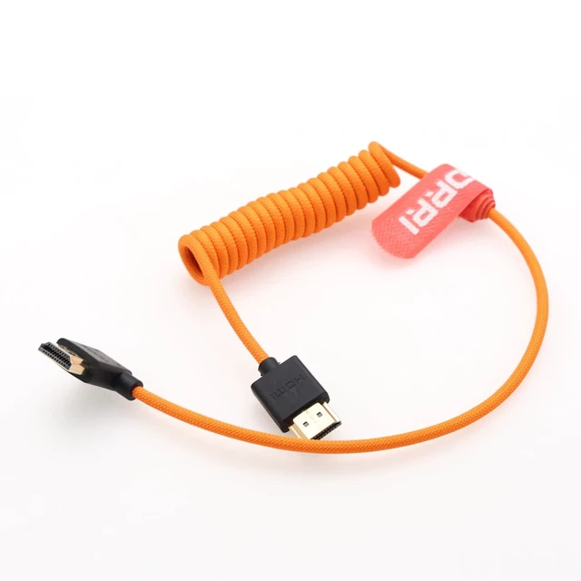 Alt view image 3 of 3 - DRRI 8K 60Hz 4K 120Hz HDMI to Right Angle HDMI Cable for Sony FX30 FX6 A7siii BMPC4K 6K Hollyland Mars 400 Atomos Ninja Monitor