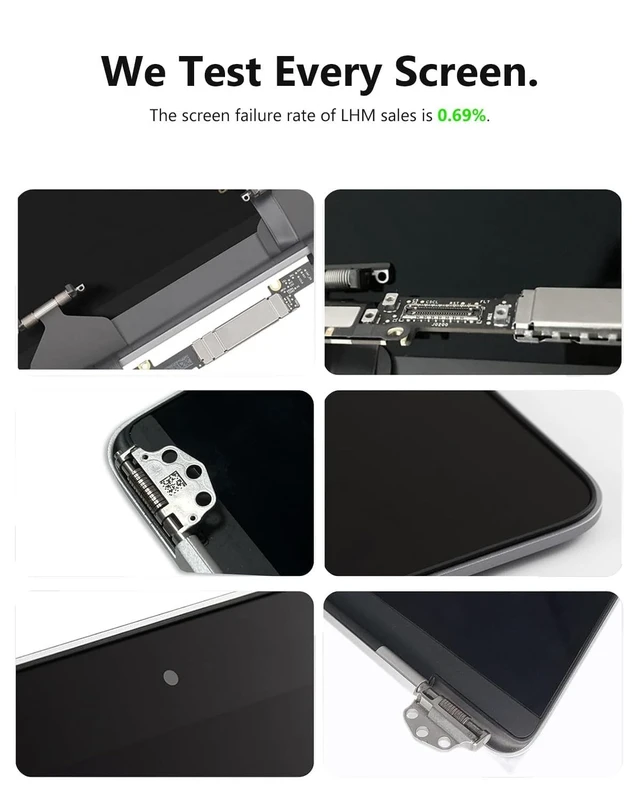 Alt view image 5 of 5 - A2681 Screen Replacement 13.6 inch for MacBook Air M2 2022 Full LCD-Gray