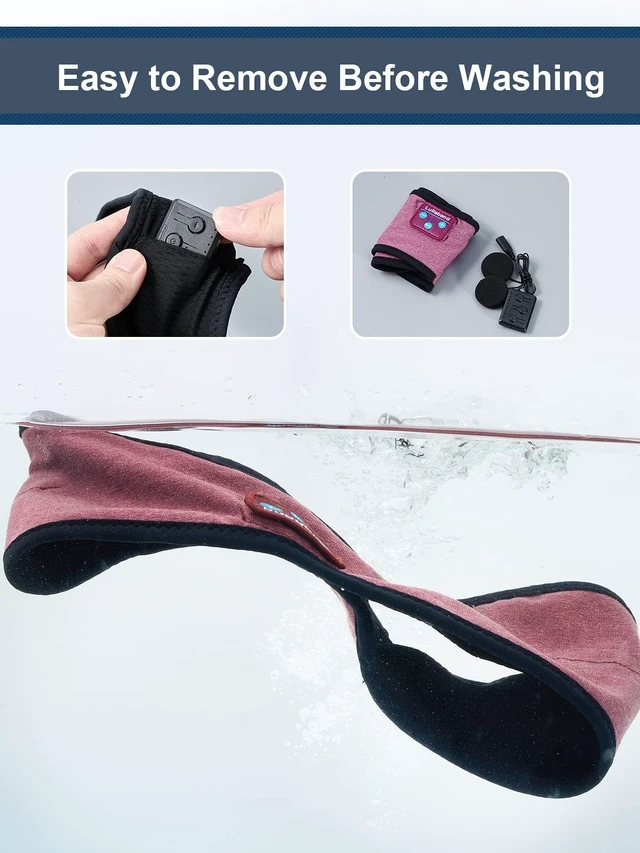 Alt view image 3 of 5 - Lullaband Bluetooth Headband Headphones Sleep Headphones for Side Sleepers