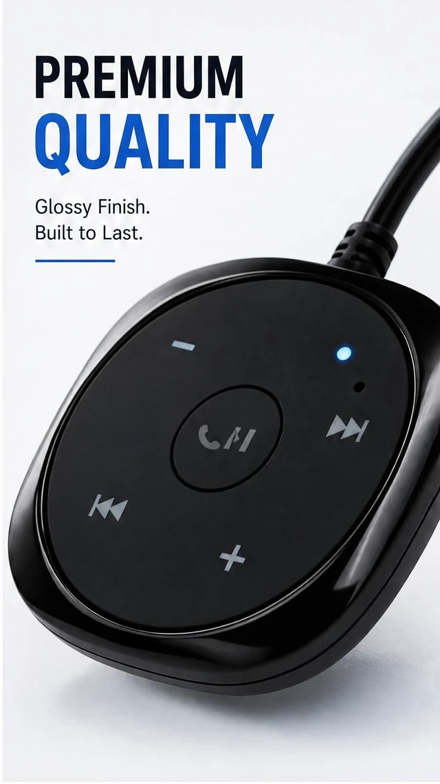 Alt view image 3 of 5 - Bluetooth Car Kit, 5.0 Audio Receiver Handsfree Calling, 5V 2.1A USB