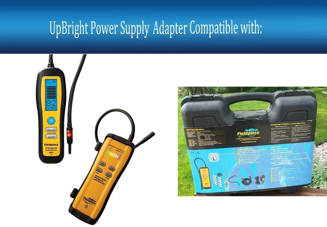 Alt view image 2 of 5 - UpBright 9V AC/DC Adapter Compatible with Fieldpiece SRL2K7 Infrared Refrigerant Leak Detector DR82 Heated Diode Detectors RCA2 RWA2 SRL8 SRL2 9VDC 2A DC9V 2.0A Power Supply Cord Cable Battery Charger