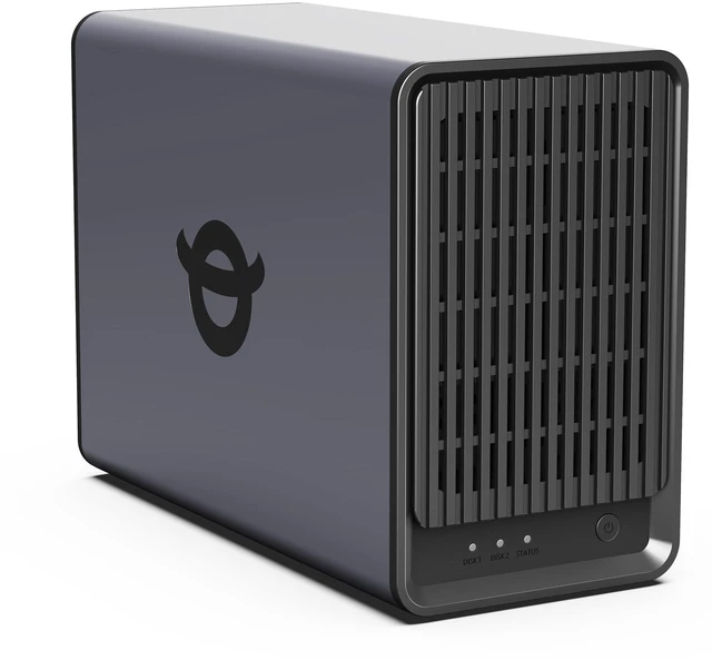 Main image of Yxk Zero1 2-Bay Desktop NAS for Home & Personal Storage(Diskless)