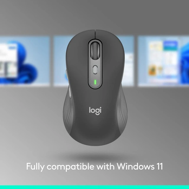Alt view image 5 of 5 - Logitech Signature Plus M750 Wireless Mouse for Small to Medium Hands, SmartWheel, Bluetooth, Multi Device, 24-Month Battery, Silent Clicks, Customizable Side Buttons, Contoured Shape -