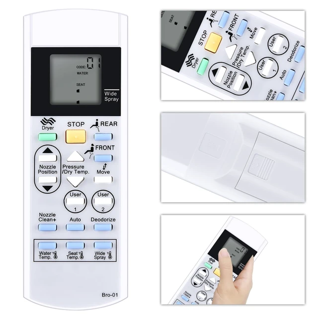 Alt view image 3 of 5 - Replacement Remote for Brondell Swash Bidet Toilet Seat Swash S1400, S1000,