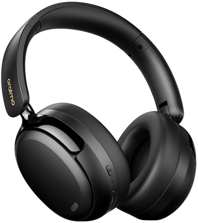 Main image of Oraimo Bluetooth Headphones Active Noise Cancelling, 65H Playtime, 3 EQ Modes, Deep Bass, Bluetooth 5.4, Wireless Over-Ear Headphones with Microphone for Office Travel, Black
