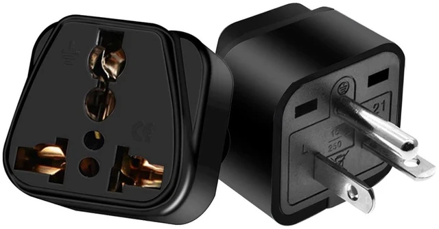 Alt view image 2 of 4 - TEWOXIN 10PCS NEMA 6-20P to Universal 3-Pin Socket Power Converter,Black