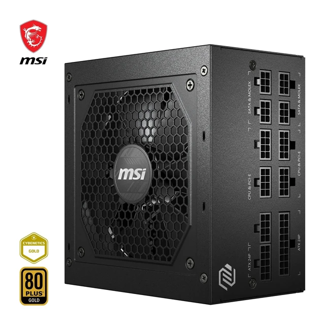 Alt view image 3 of 5 - MSI MAG A650GL 650W 80 Plus Gold Power Supply