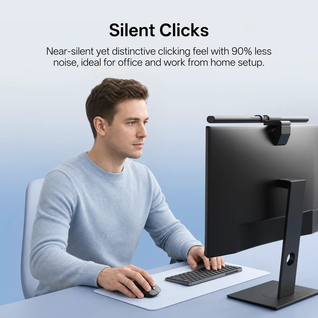 Alt view image 5 of 5 - Rapoo MT760 Infinity Wireless Mouse with Infinite Scroll & Onboard Memory, Bluetooth + 2.4G Multi-device, 1000Hz Polling Rate, Silent Clicks, Macro Enabled, for Windows, Mac OS, Linux, Chrome,