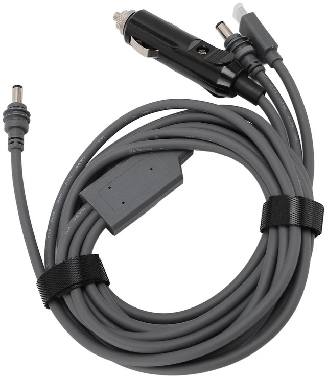 Alt view image 5 of 5 - Zunate 3-in-1 Mini Cable for Mini Power, High Speed USB C/DC to DC/Car Charger Adapter Cord Replacement Cable, Accessories (300cm)