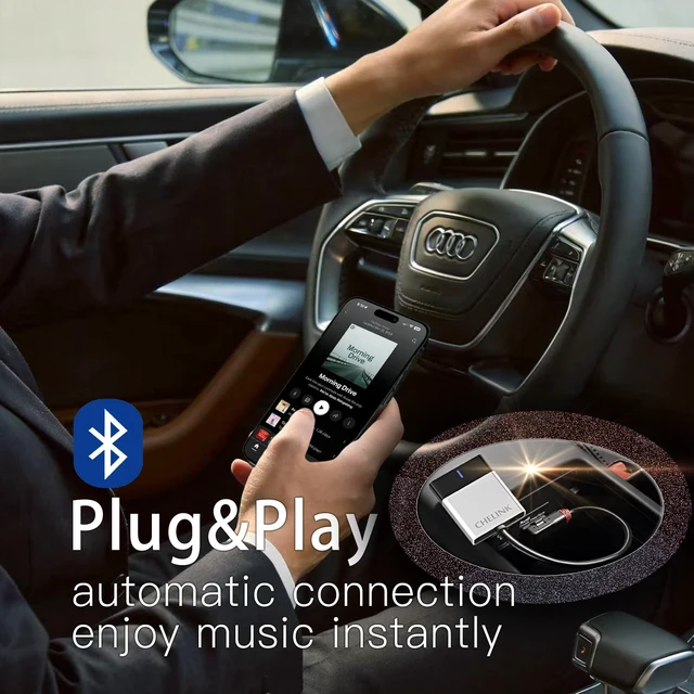 Alt view image 3 of 5 - CHELINK Bluetooth Audio Adapter for Audi AMI MMI, Music Interface Car Kit Cable Fits for MMI 3G System