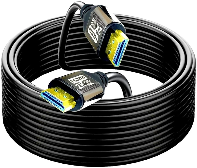Main image of HDMI Cable 80FT 1.4 10.2Gbps, Bright Aluminum Plating Shell, High Speed HDMI Cables 2K60 1080P eARC HDR HDCP 2.2 2.3 Compatible with Apple TV 2K Roku Sony LG Samsung Xbox Series X RTX 3080 P